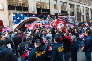 Teamsters from across US rally against United